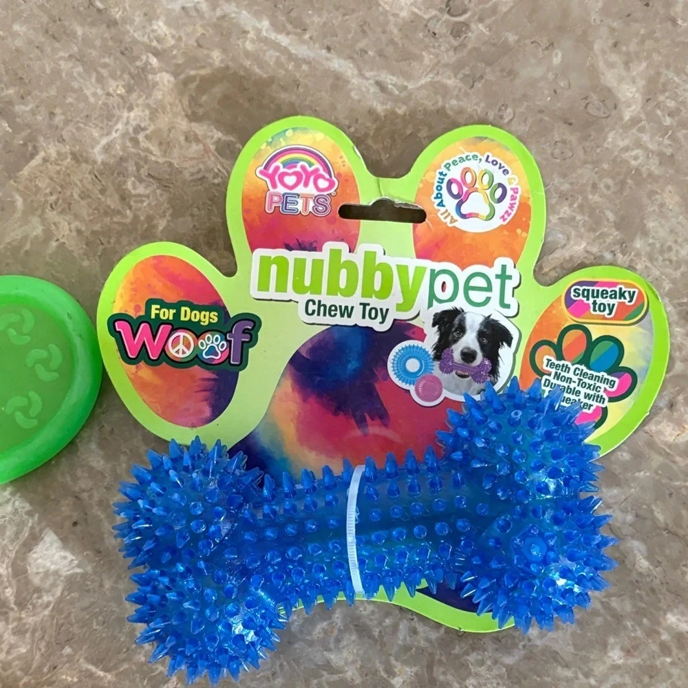 Kong Glow Pet Chew Toys - Bright Green, Orange, Blue